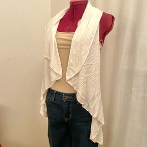 White Vest Cardigan